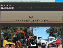 Tablet Screenshot of aplusconstructioninc.com